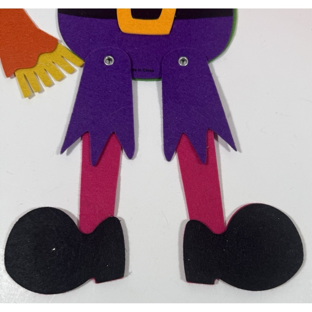 Unbranded Halloween Decor Set Multicolor Felt Scarecrow Pumpkin Trio - Picture 7 of 16